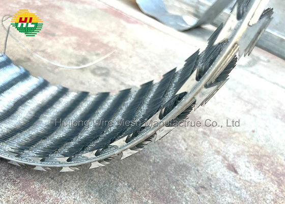Egoza Razor Blade Fencing Wire With Sharp  Steel Blades For Maximum Deterrent Effect, Available From Razor Wire Factory