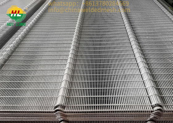 Galvanized Welded Mesh Security Fence , 358 Anti Climb Mesh Panels