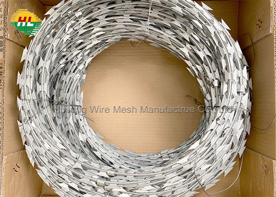 CBT-60 CBT-65 Barbed Tape Concertina Wire ASTM EN standard