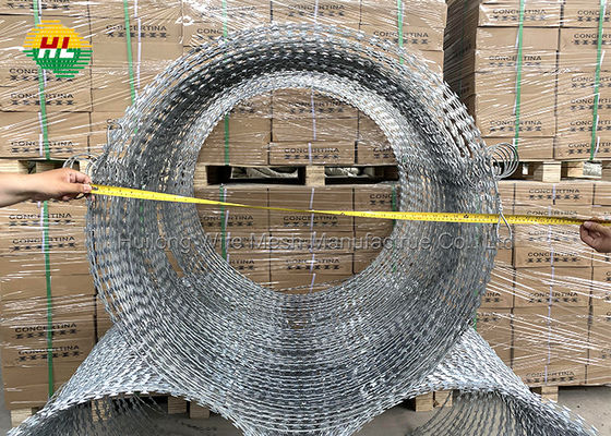 CBT-60 CBT-65 Barbed Tape Concertina Wire ASTM EN standard