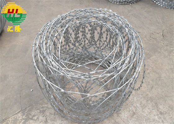 Επίπεδη περιτύλιξη Concertina Razor Wire Continuous Loops Roll
