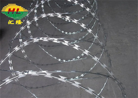 240g/M2 ντυμένη ψευδάργυρος κονσερτίνα οδοντωτή - καλώδιο 2.5mm διάμετρος