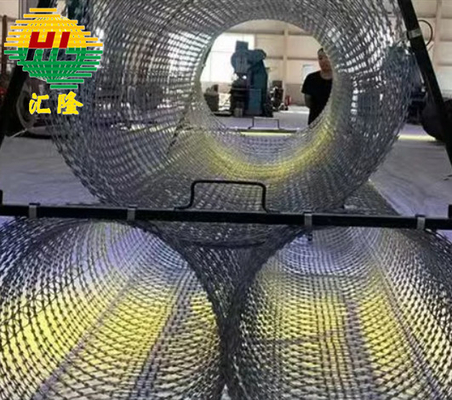 Βαρύ φορτίο BTO-18 Concertina Razor Wire Fence για στρατιωτική άμυνα και καταστάσεις έκτακτης ανάγκης