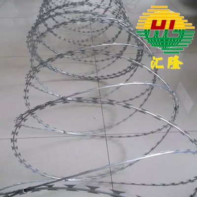 BTO-22 Concertina Razor Wire Coils High Tensile Ss 304 από ανοξείδωτο χάλυβα 316 Ζαλβανωμένο σε θερμό βύθιση