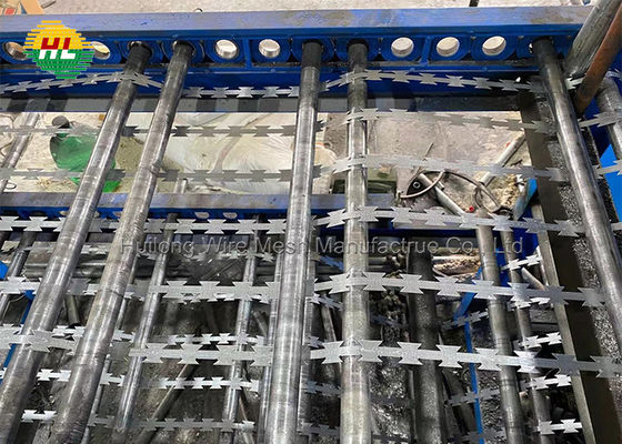 Bto-22 καλώδιο ξυραφιών κονσερτινών με τους συνδετήρες, διαγώνιο ξυράφι οδοντωτό - καλώδιο με τους συνδετήρες