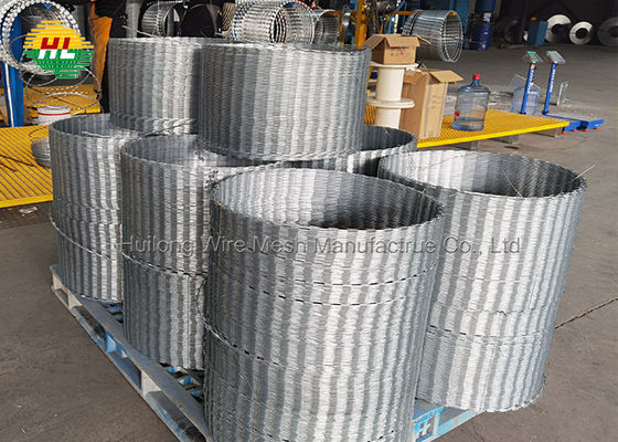 HUILONG 18 ξυραφιών ίντσες σπειρών καλωδίων, 50Ft ψαλιδισμένο καλώδιο κονσερτινών