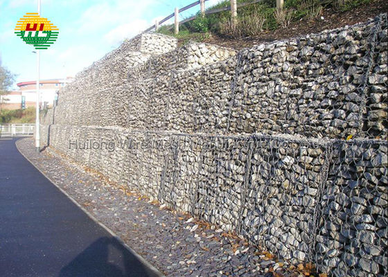 καιρός κιβωτίων 100x120mm εξαγωνικός Gabion ανθεκτικός για την αποκατάσταση φραγμάτων